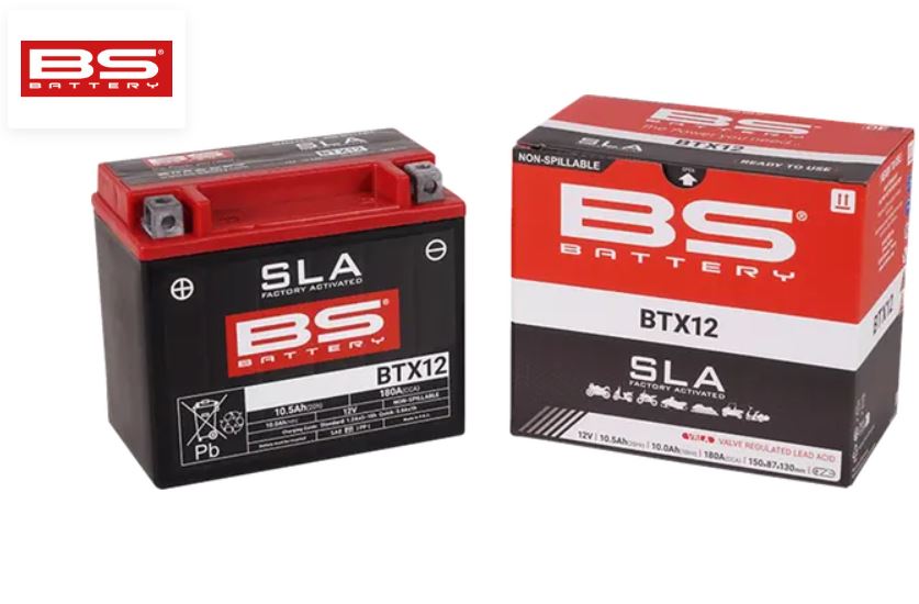 MC/ATV Batteri 12V 10Ah BS Battery BTX12 – AGM Underhållsfritt - 2