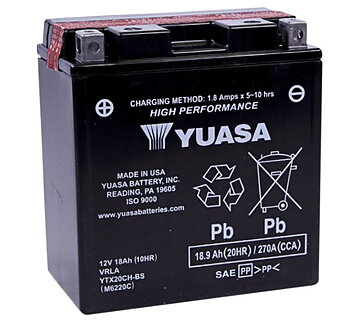 YUASA YTX20CH-BS Batteri 12V 18Ah AGM 270 CCA – MC & ATV