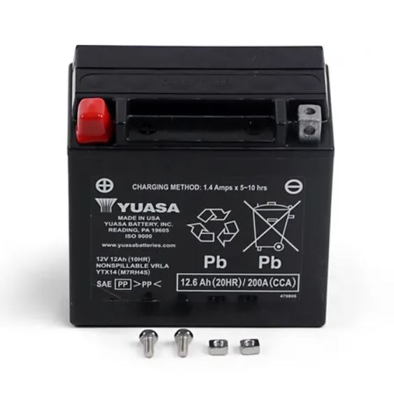 Batteri Yuasa YTX14 (WC) Syrafyllt (Honda, Kawasaki m.fl)