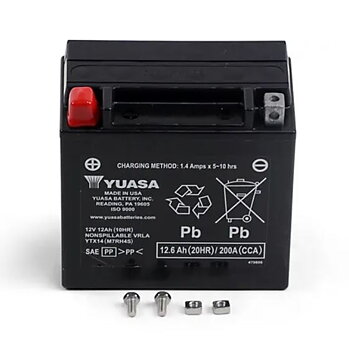 Batteri Yuasa YTX14 (WC) Syrafyllt (Honda, Kawasaki m.fl)