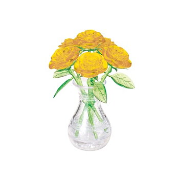 Crystal Puzzle Six yellow roses