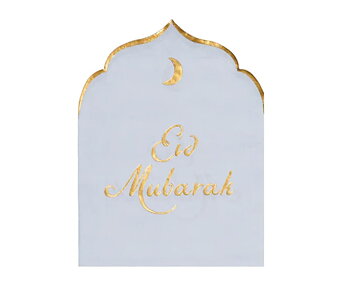 Servetter- Eid Mubarak - Guldmåne
