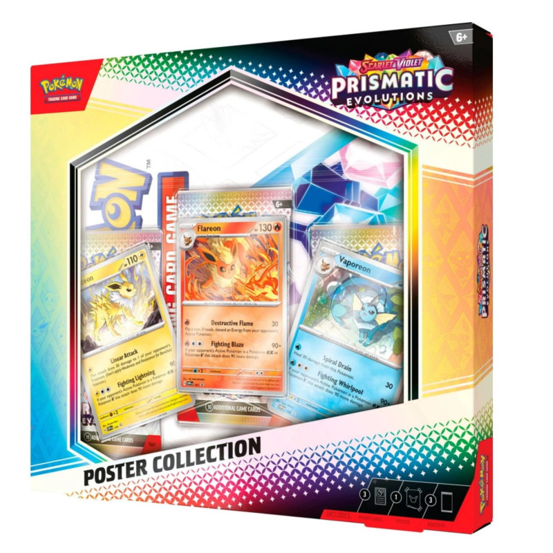 Pokemon Scarlet & Violet  Prismatic Evolutions Poster Collection 