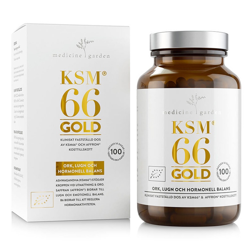KSM66 Gold 100 kapslar Eko, Medicine Garden