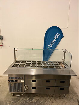 Kylbänk med kylbrunn - Haglunds - MX1650A
