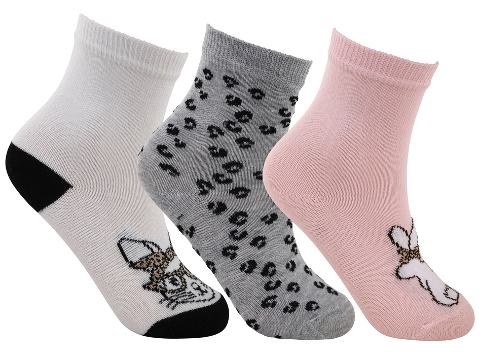 3-Pack Barnstrumpor Kaniner