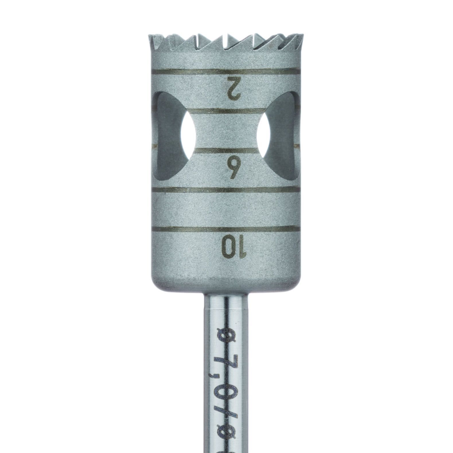 Trephine bur 10 mm RA inner diam. 7 mm