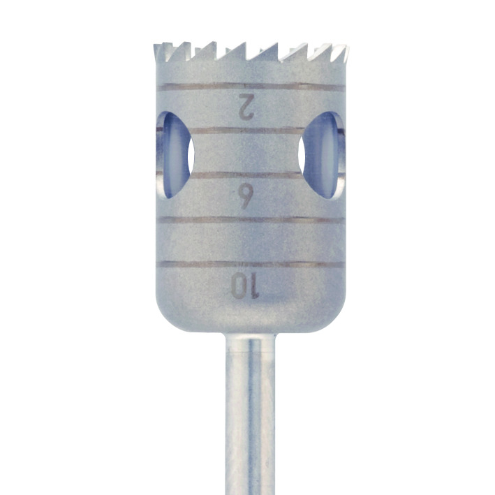 Trephine bur 10 mm RA inner diam. 8 mm