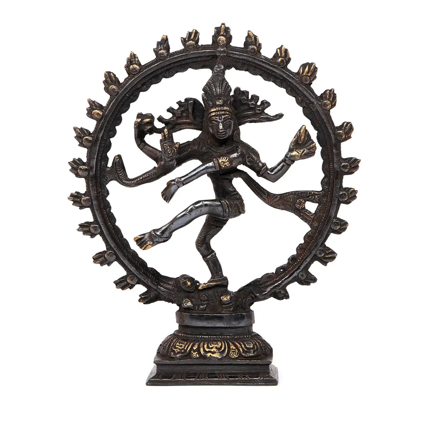 Nataraja Statue Black Brass 23cm - 2