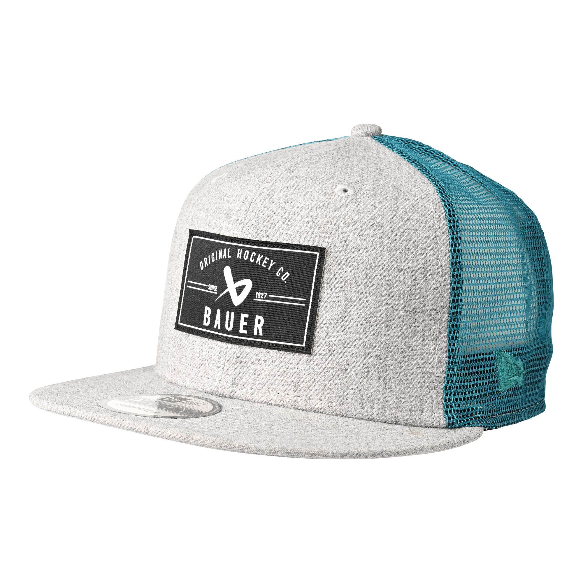 S23 Bauer NE 9FIFTY PATCH GREY/TEAL - Sr