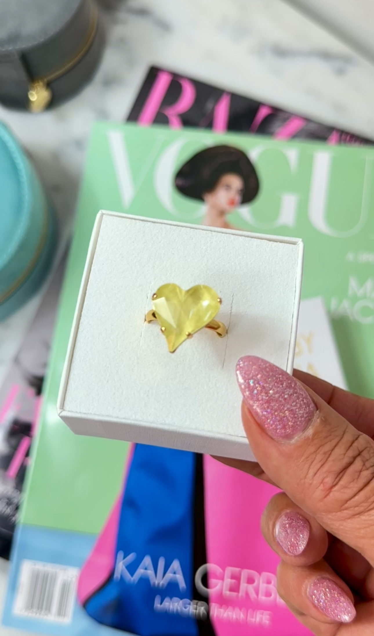 Ring Sweet Heart Soft Yellow Gold