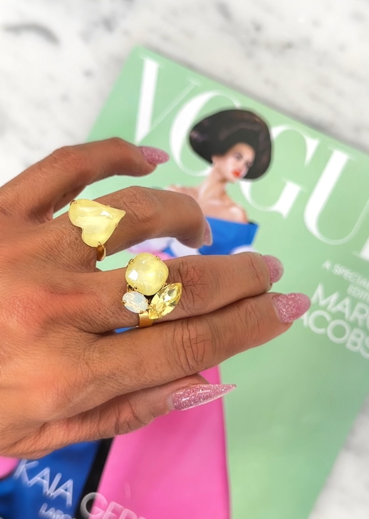 Ring Sweet Heart Soft Yellow Gold - 5