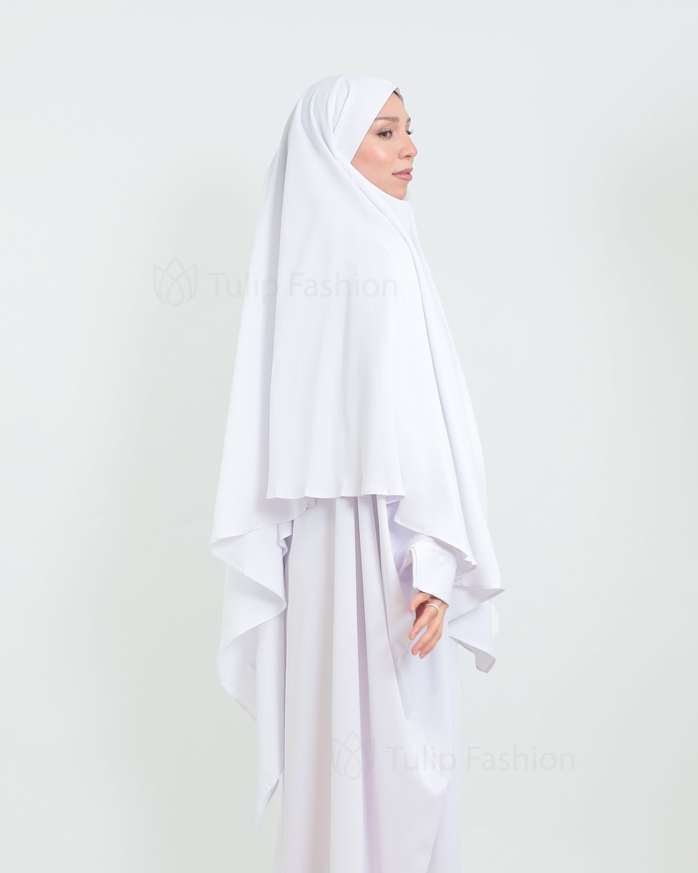 Abeer Khimar - White - 2