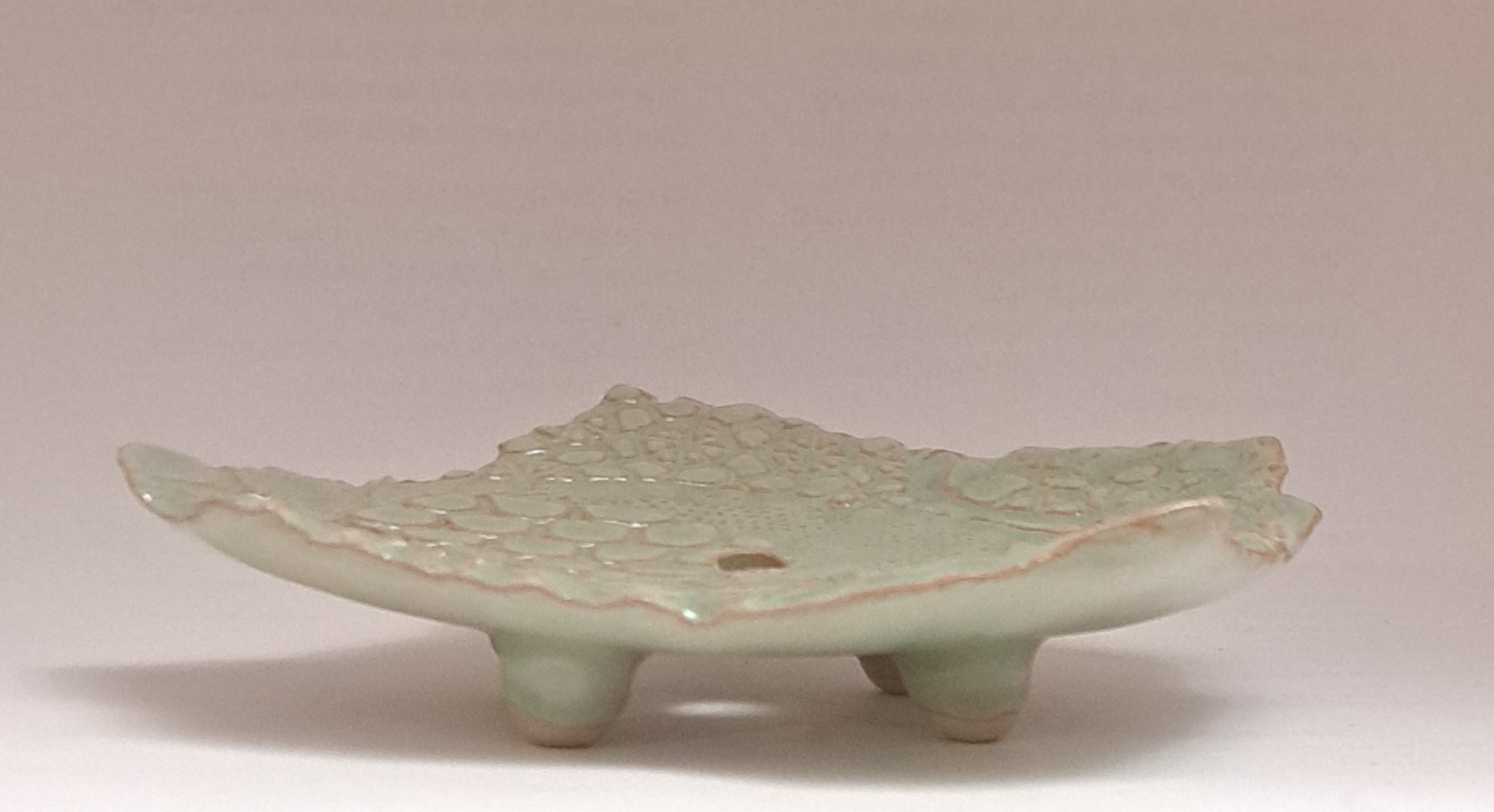 Soap dish in stoneware ceramic, green angular, light blue angular blue angular 9 x 11, 7x13 cm - 5