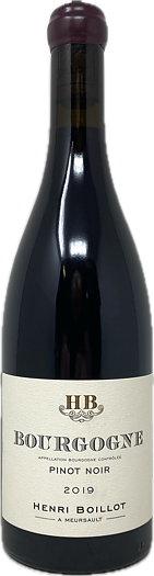 2019 BOURGOGNE PINOT NOIR HENRI BOILLOT, 75 cl