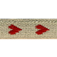 Dekorband Hjärta 11 mm Röd