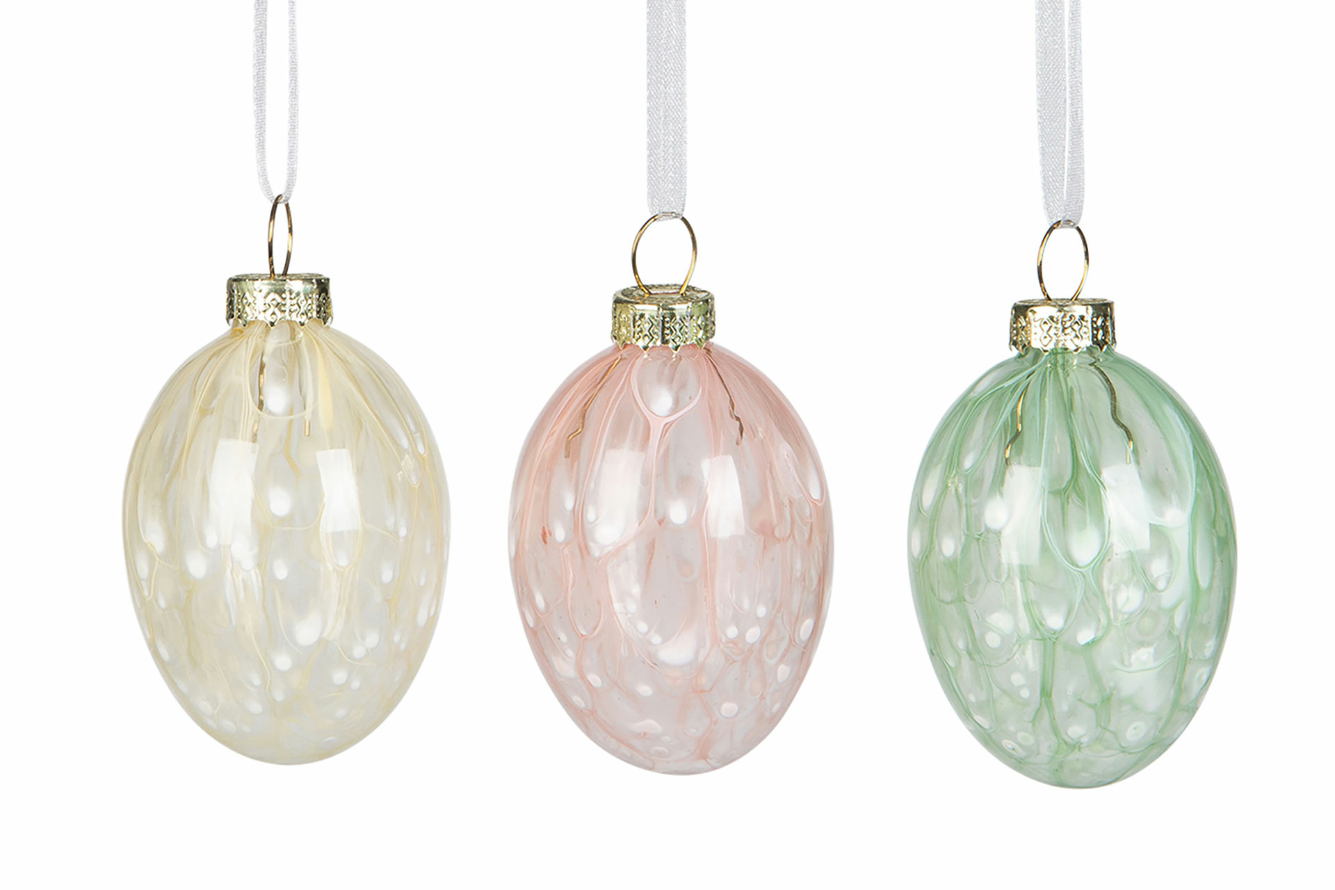 Easter eggs - Eggs - Glass - Pastel - Painted - 6-pack - 2