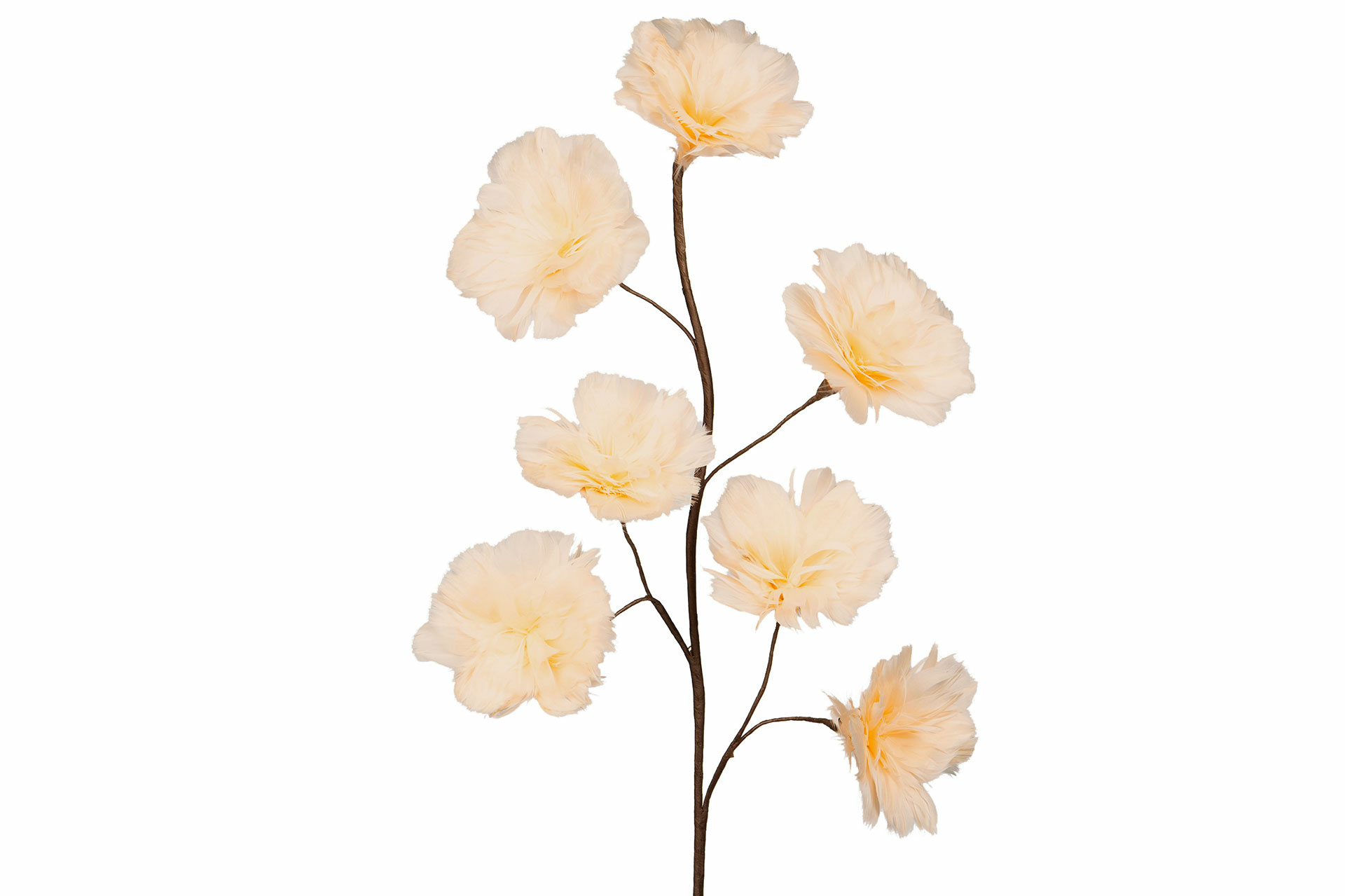 Branch Feather Flower - Apricot - 100 cm - 2