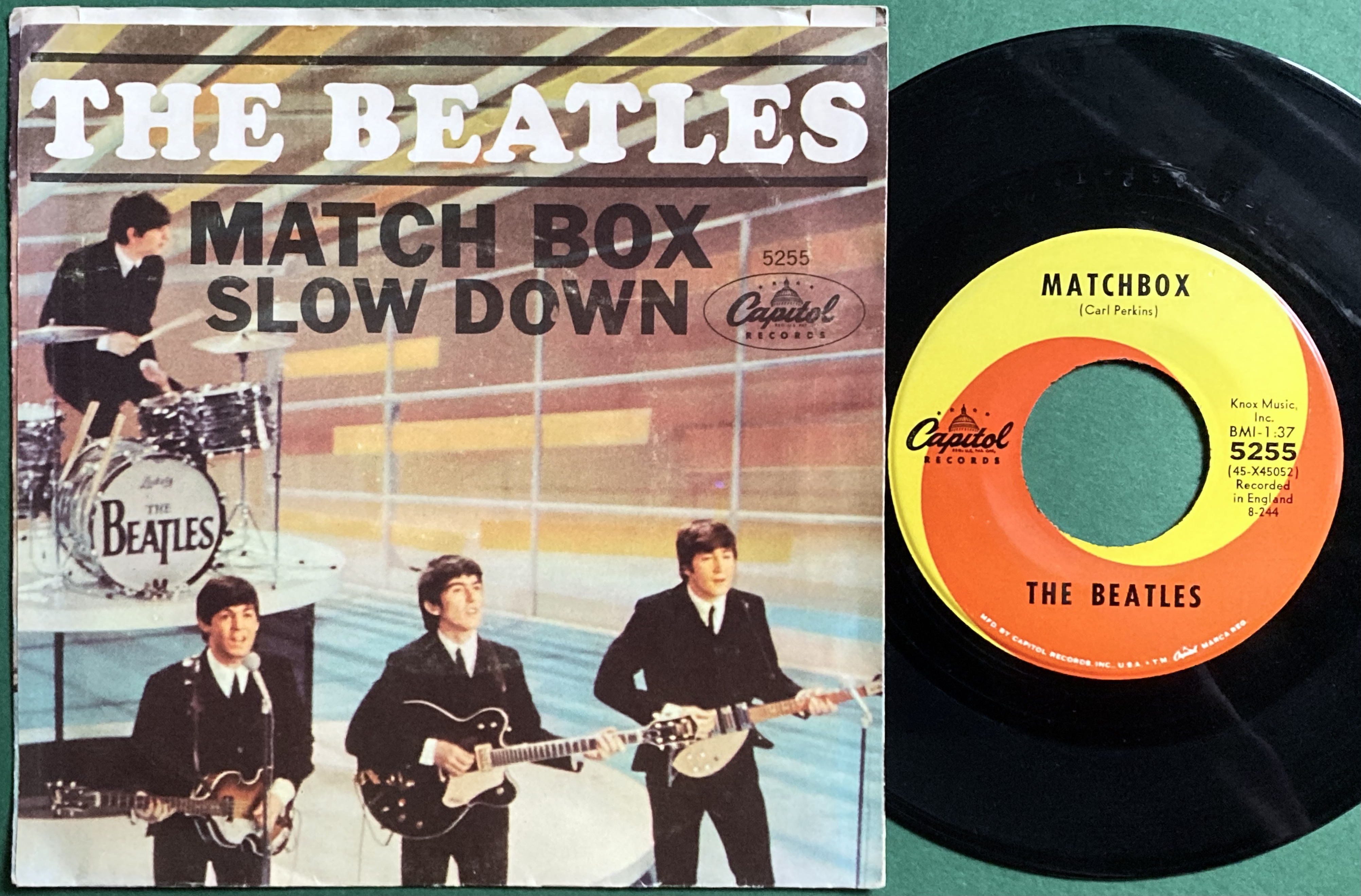 BEATLES - Slow down 7" USA PS 1964 - 2