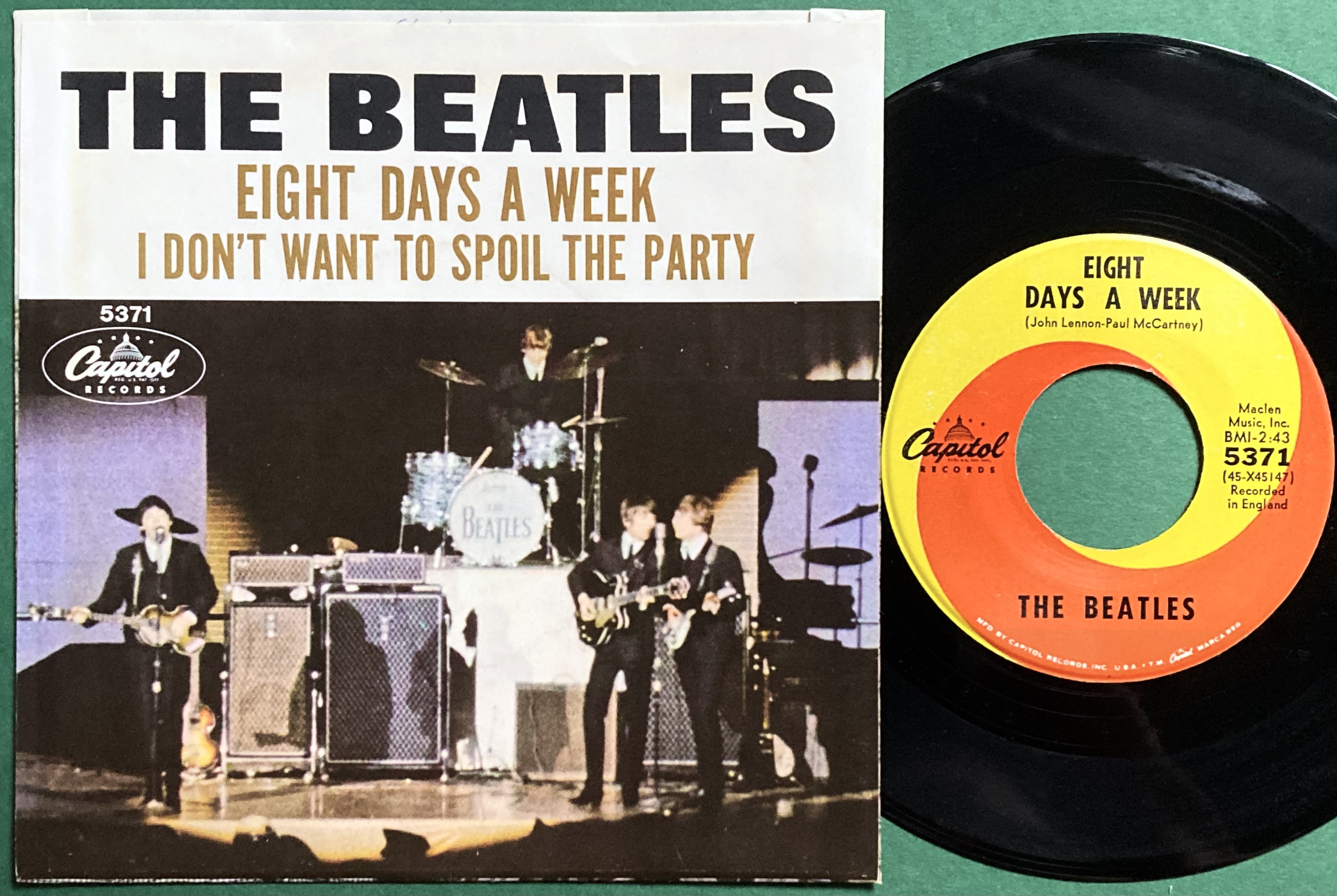 BEATLES - I don´t want to spoil the party 7" USA PS 1964 - 2