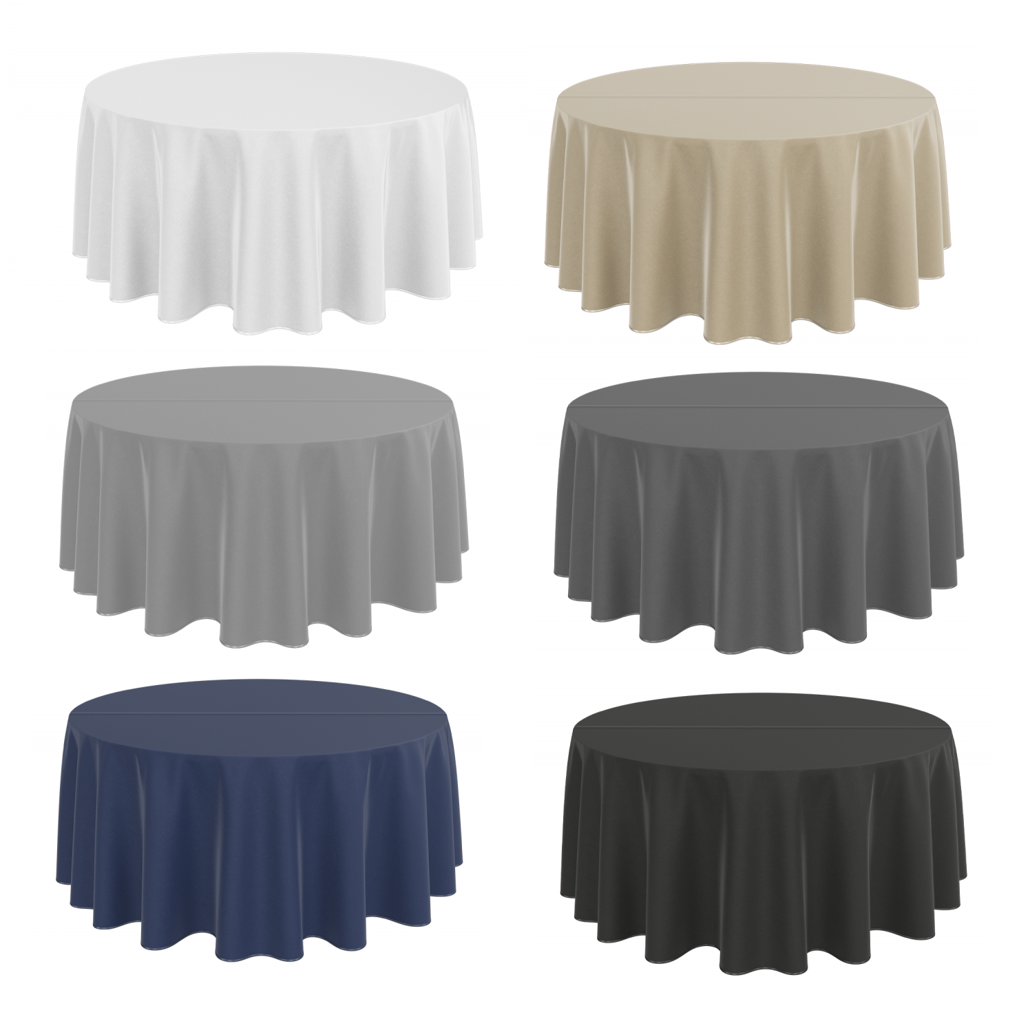 Bankettduk ekonomisk med söm på mitten polyester 100% - vikt 180g/m2