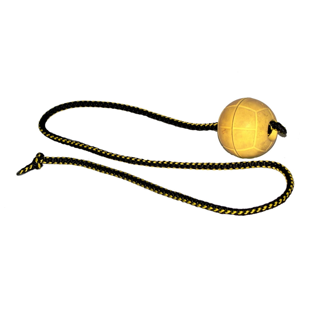 Dingo Gear Hundleksak Boll med Snöre 7 cm - 100 cm