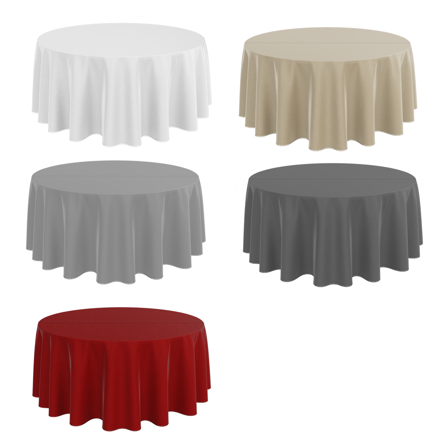 Bankettduk fläckmotståndskraftig med söm på mitten bomull 60% polyester 40% - vikt 240g/m2.