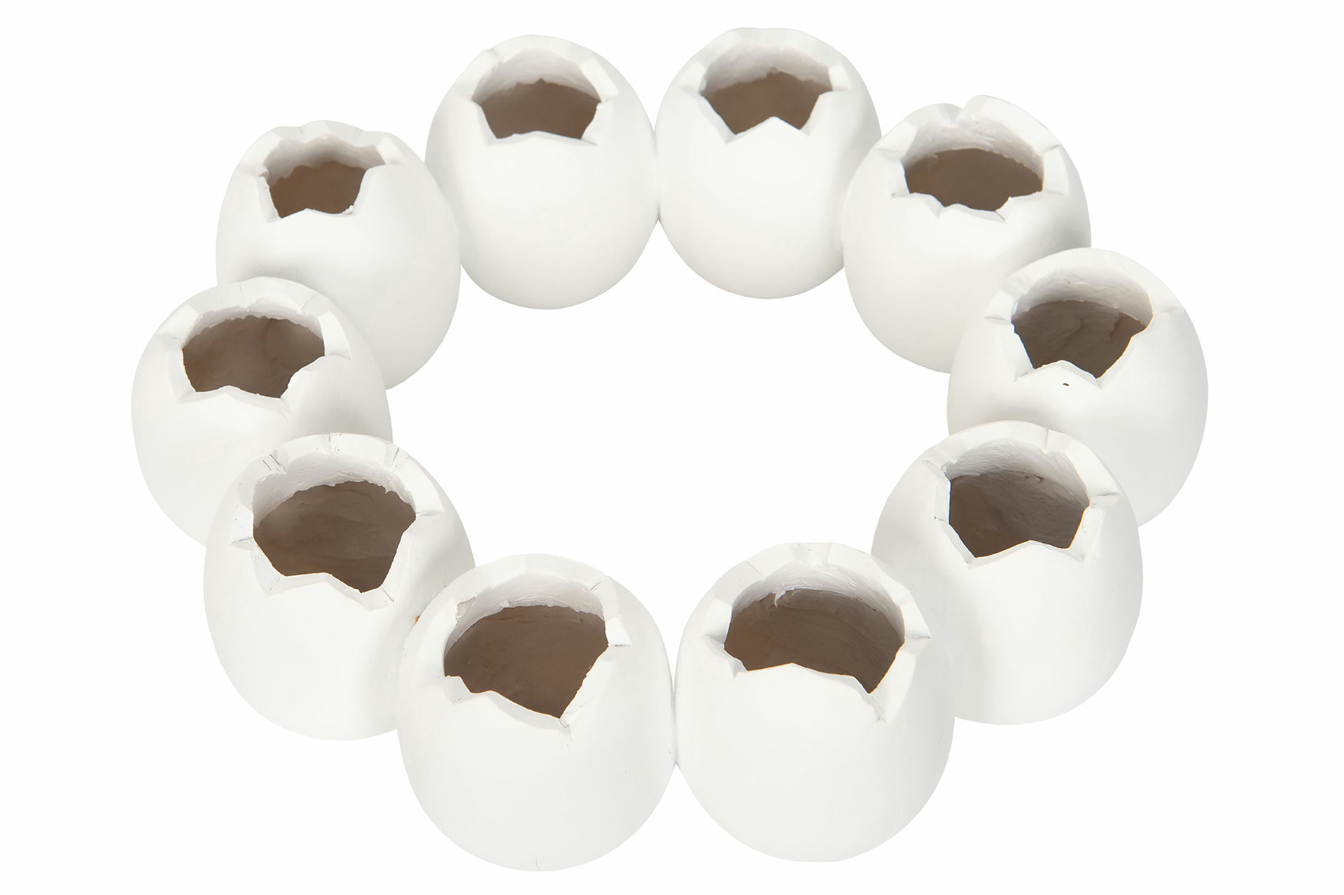 Wreath with eggs - Egg wreath - 21x6.5 cm - 5