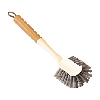 Diskborste med trähandtag