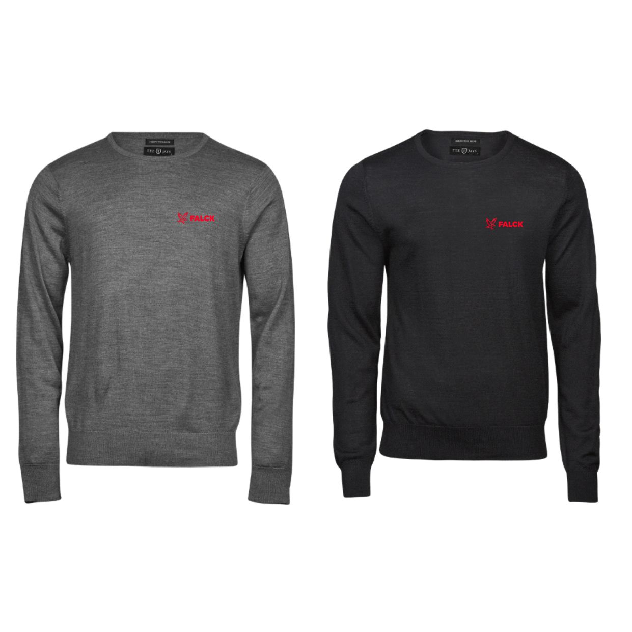 Stickad Crew-Neck Herr 