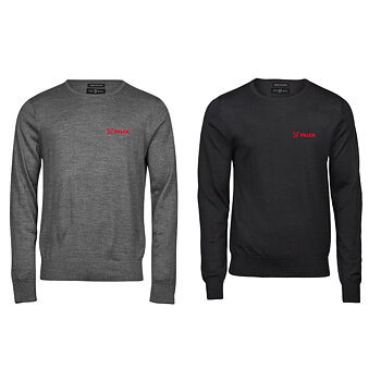 Stickad Crew-Neck Herr 