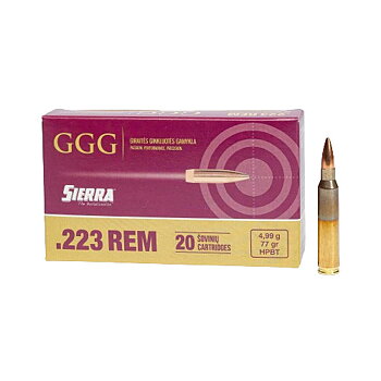 GGG .223 Sierra Matchking HPBT 77gr