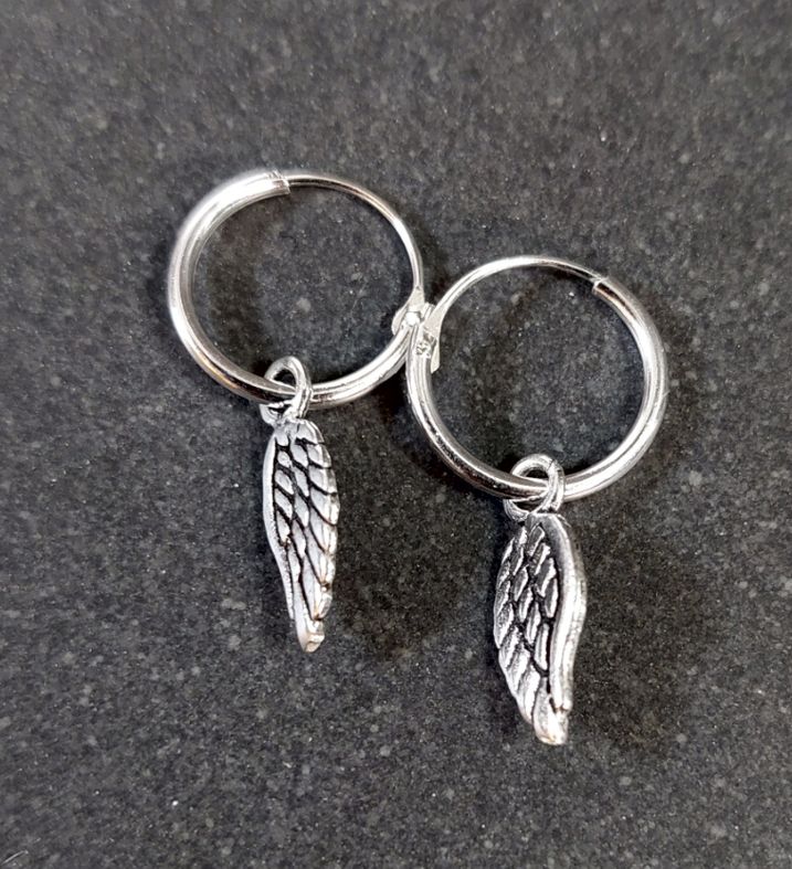 Vinge - örhängen i silver  