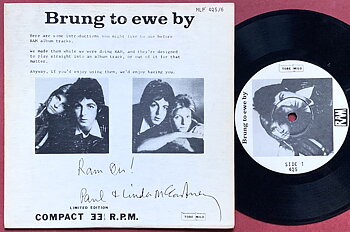 PAUL McCARTNEY – Brung To Ewe By EP USA 1977