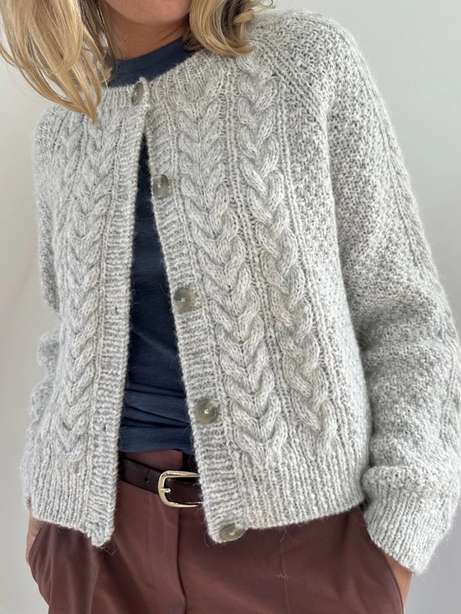 Siri Cardigan | LeKnit | Poppy
