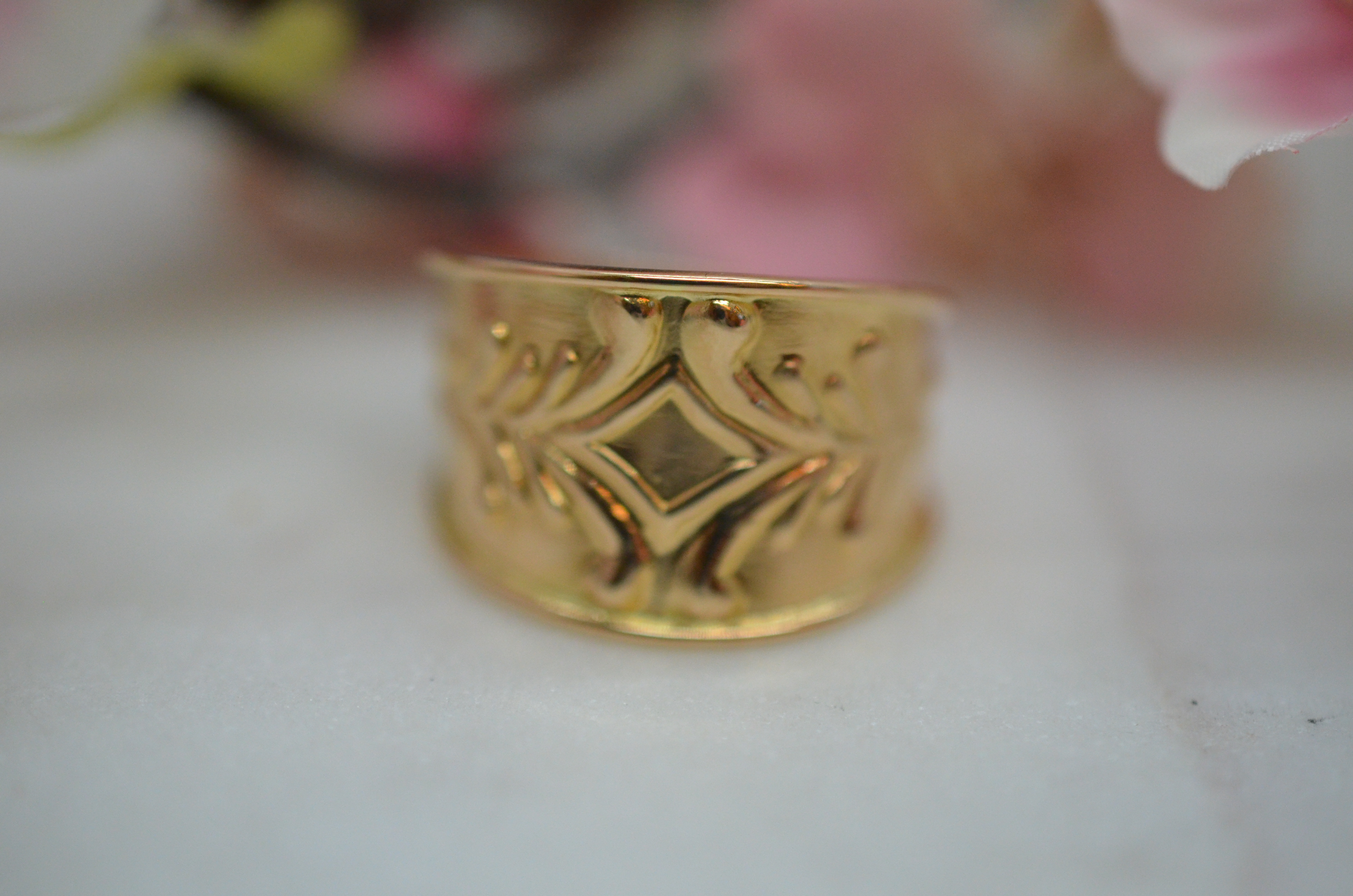Vintage 18k gold ring  - 2