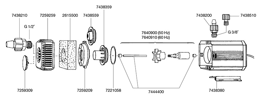 Eheim Filterkåpa Sil Universal 1200 - 2