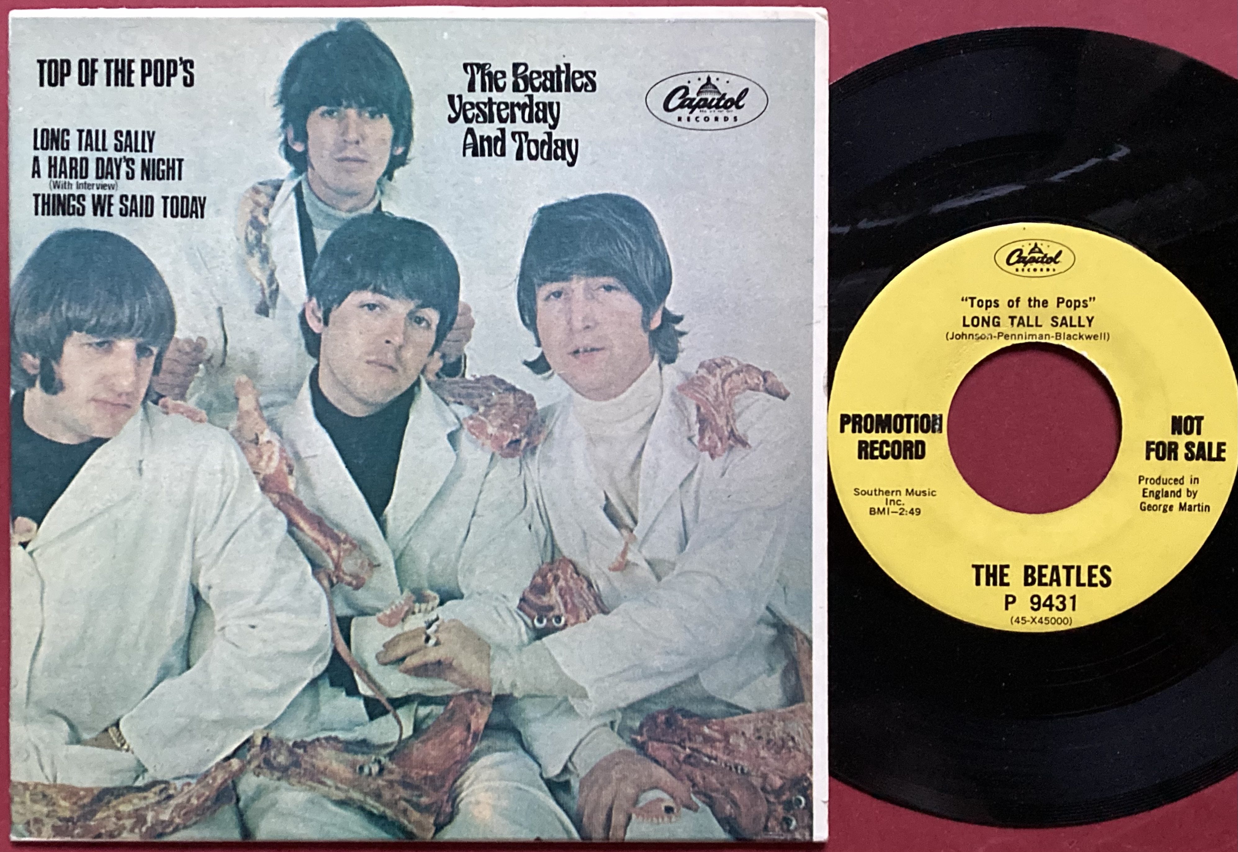 BEATLES – Yesterday and today Top of the pops EP USA 1979