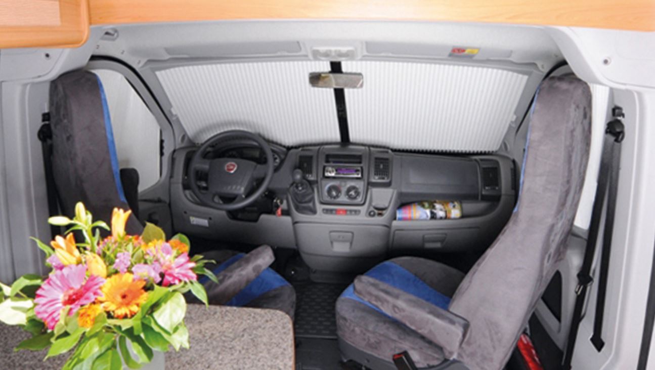 Invändig Mörkläggningsgardiner Remi front IV  Ford Transit 2019> , ej till driver assist