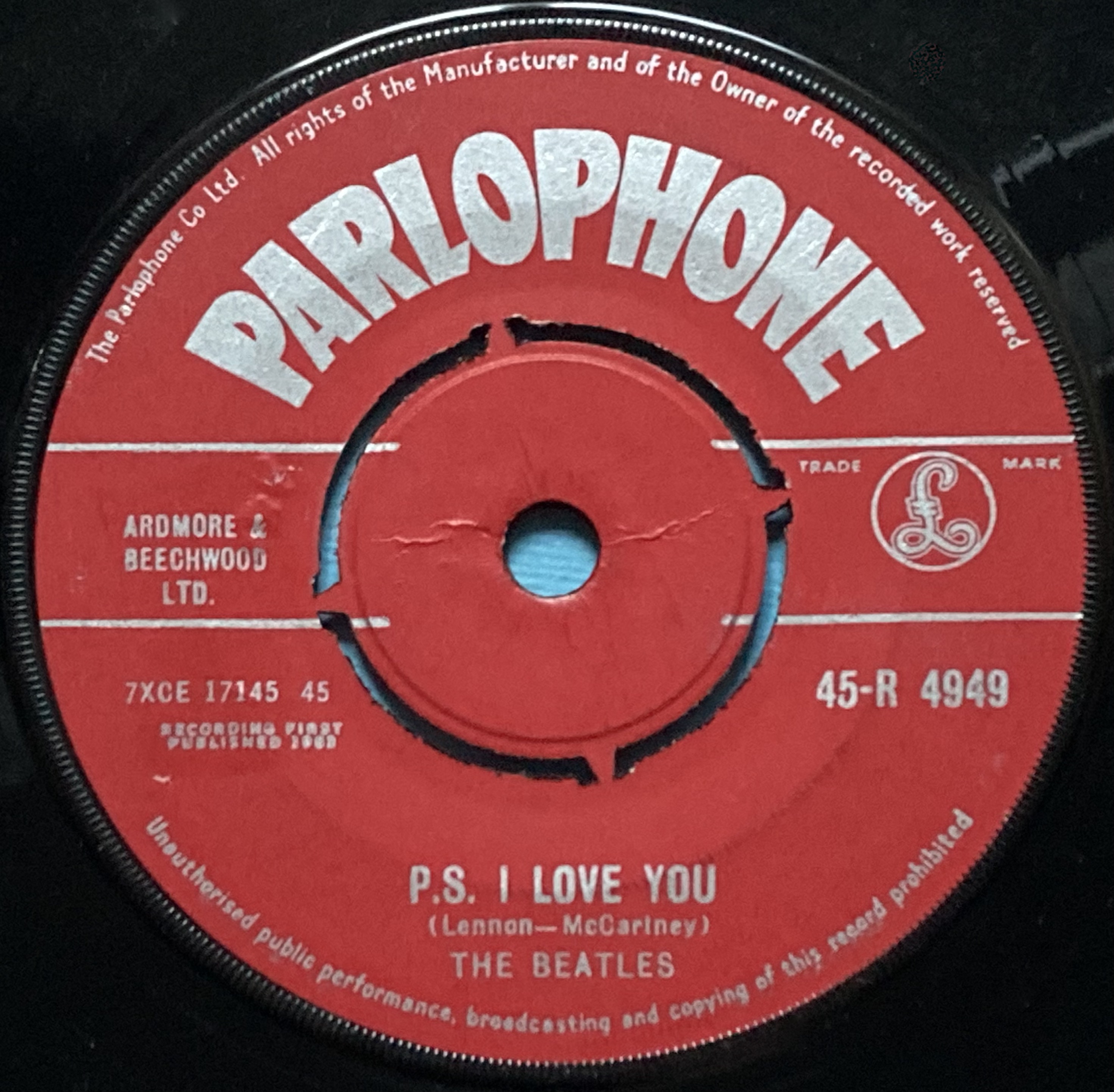 BEATLES - Love me do 7" UK-orig Red label 1962 - 4