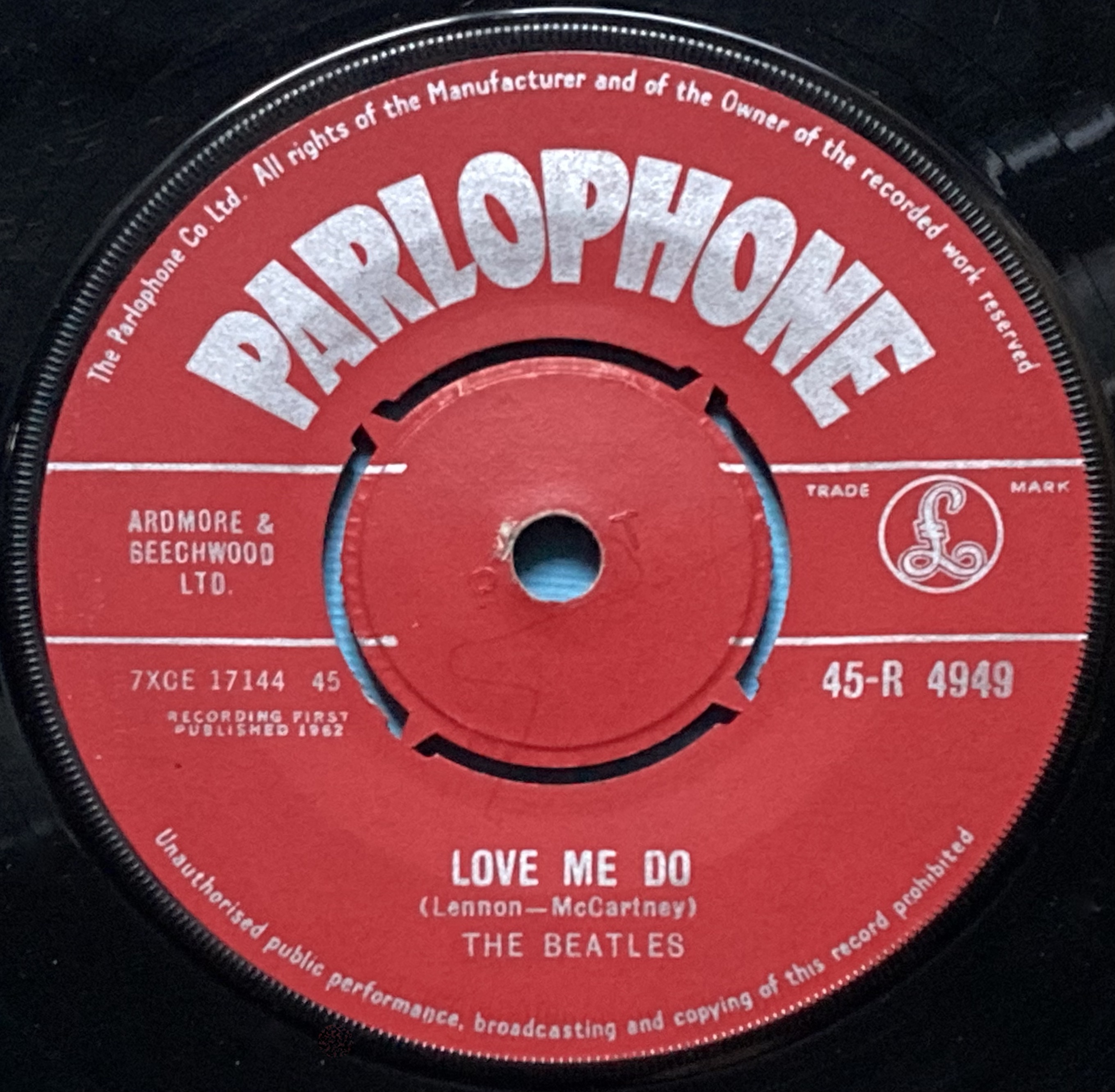 BEATLES - Love me do 7" UK-orig Red label 1962 - 3