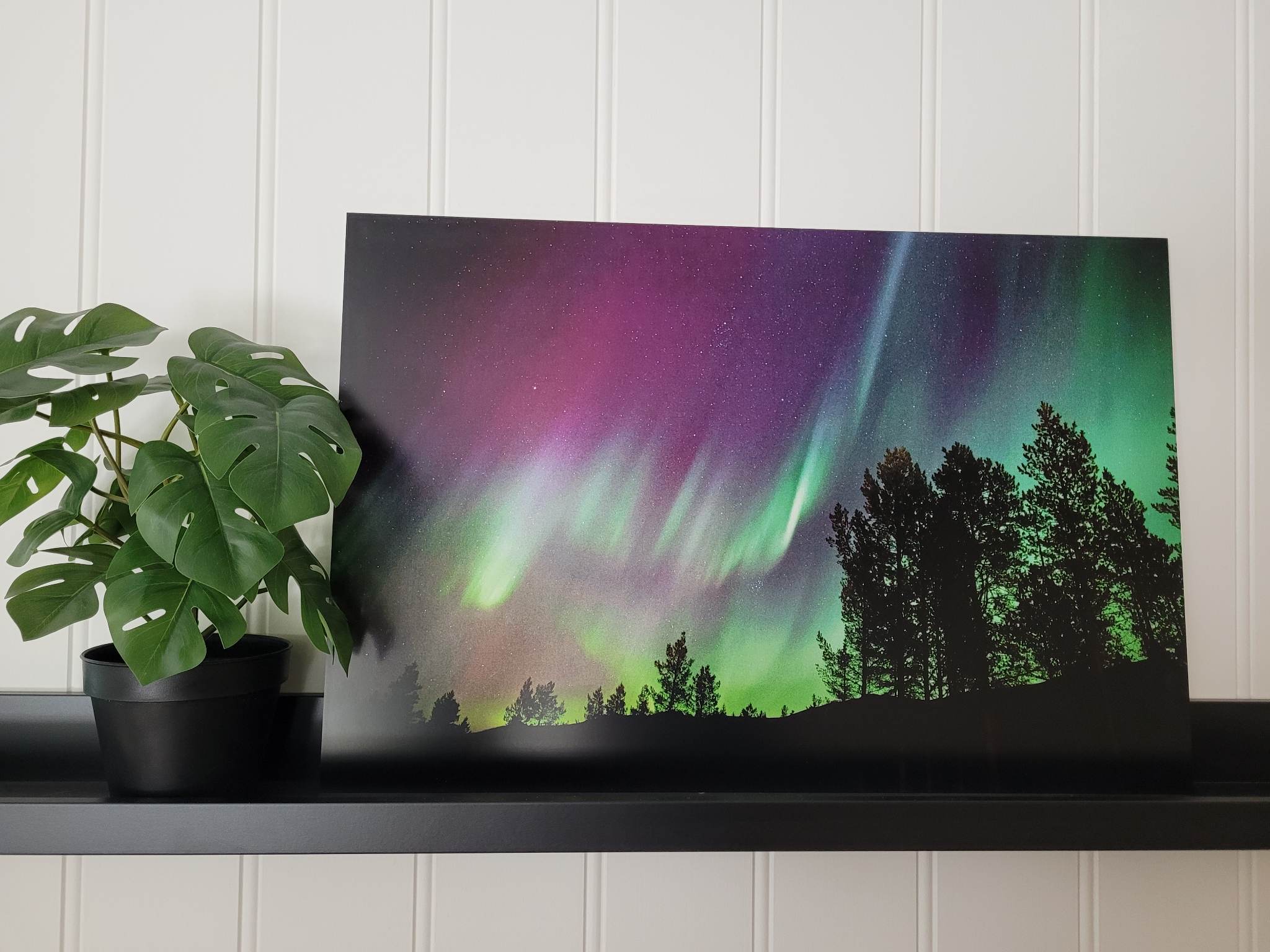 Nordlys II - Trykk på aluminiumsplate
