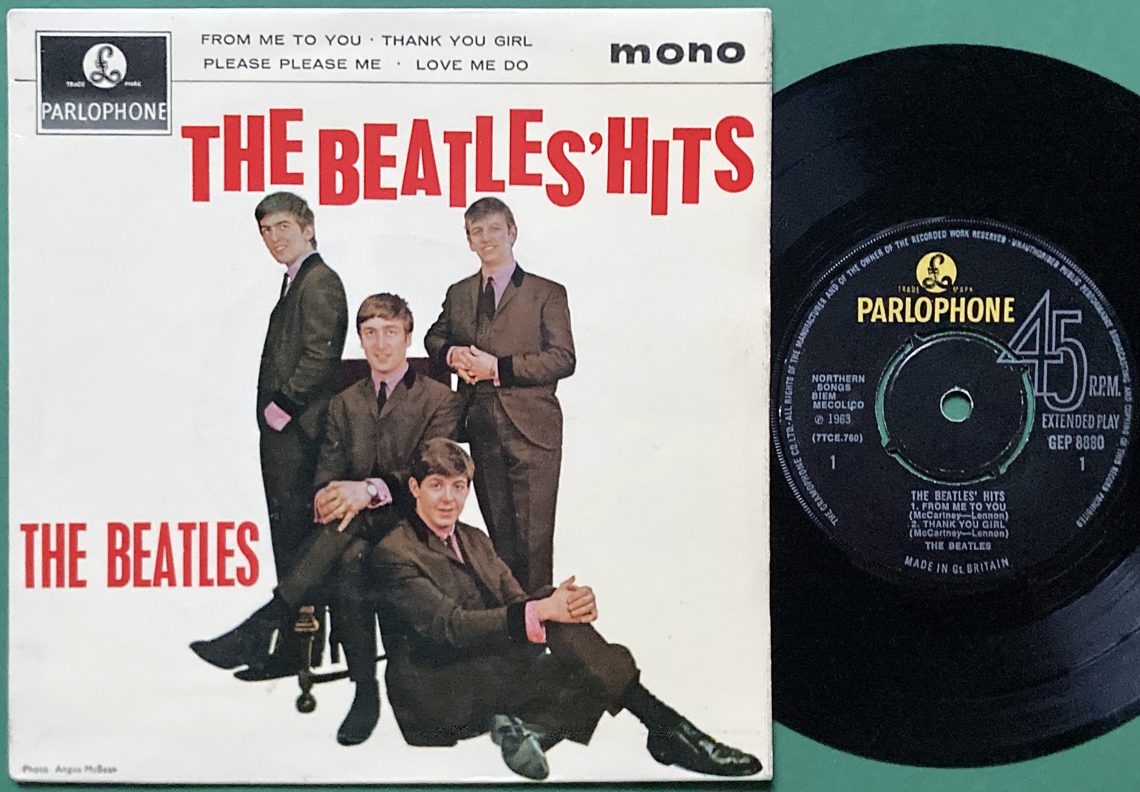 BEATLES - "Hits" UK-orig BuPr EP 1963