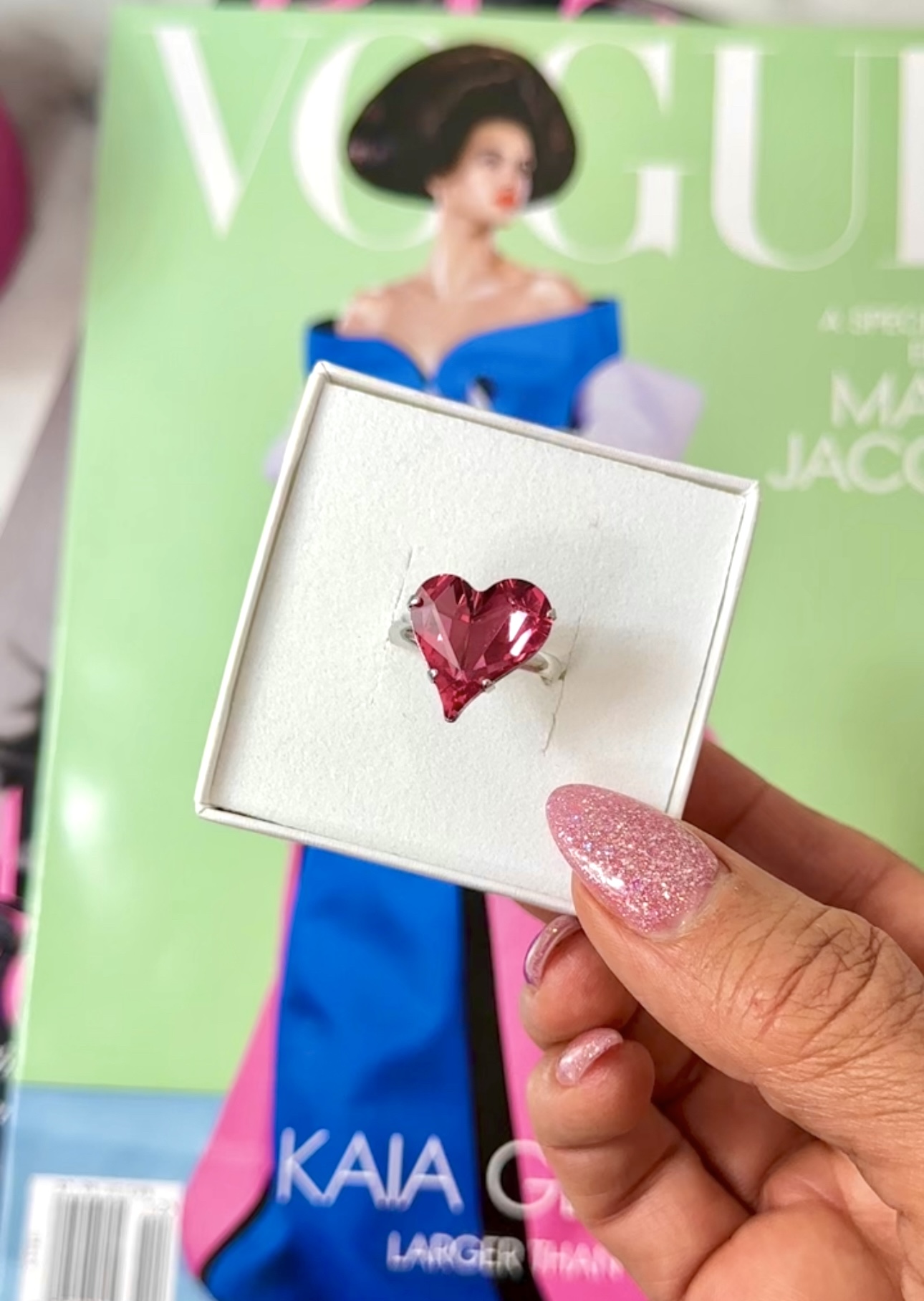Ring Sweet Heart Rose Silver