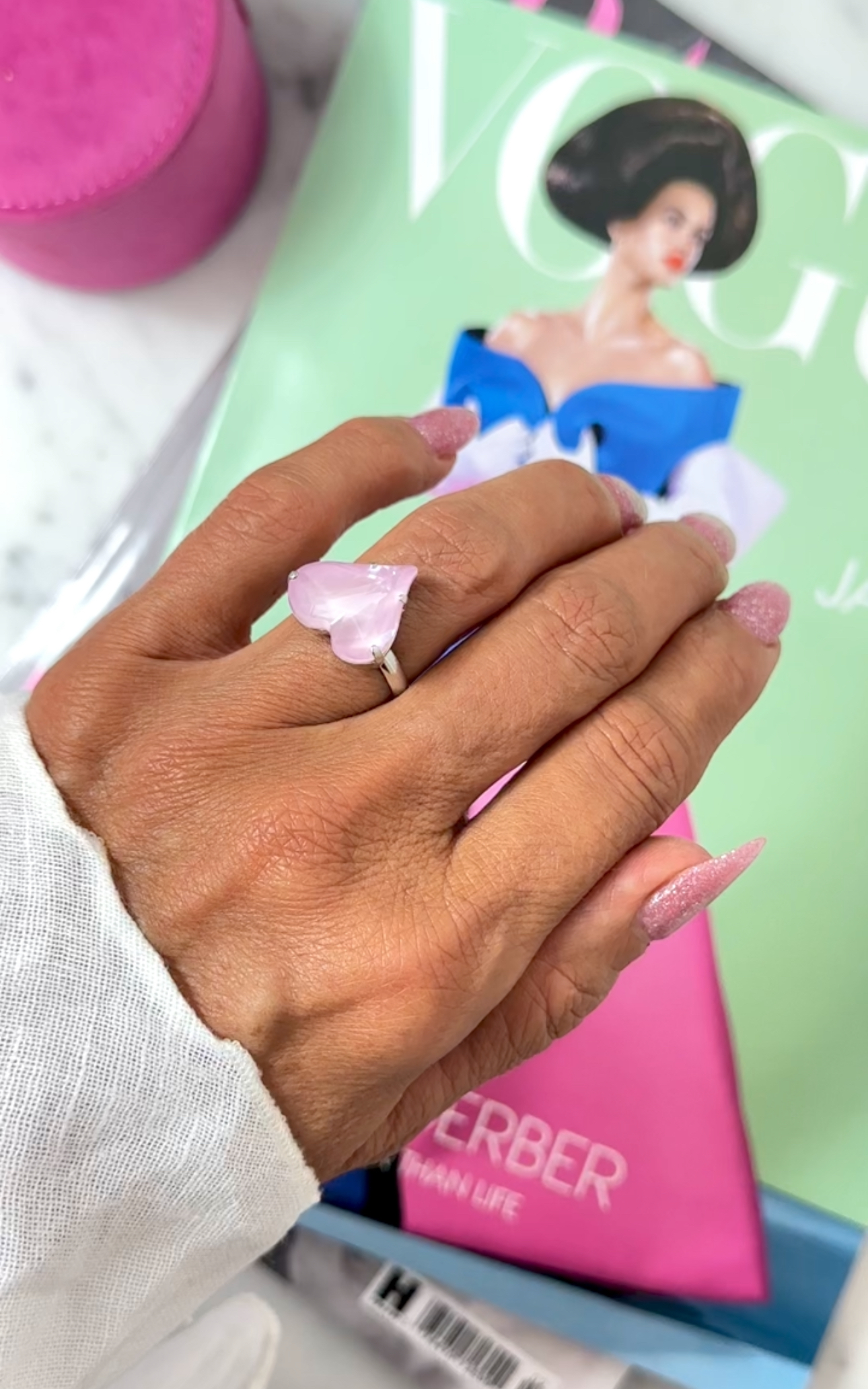 Ring Sweet Heart Soft Rose Silver - 2