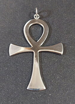 Stort Ankh Kors -  hänge i silver