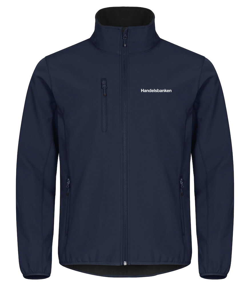 Jacka softshell herr Navy, vadderad