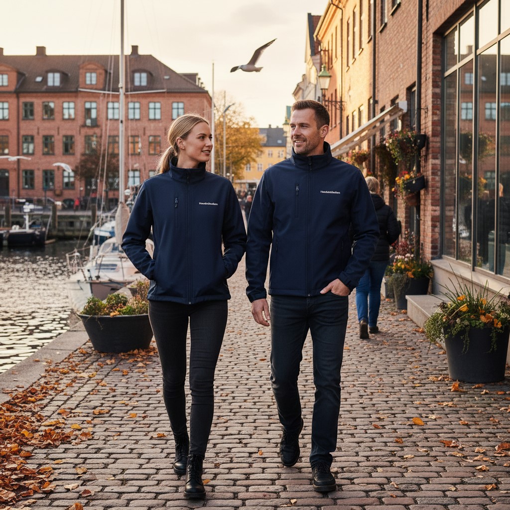 Jacka softshell herr Navy, vadderad - 3