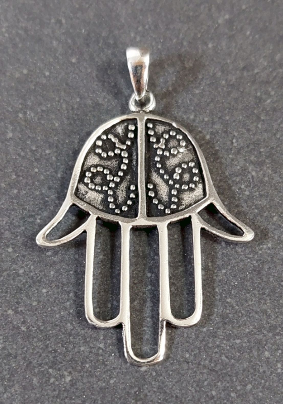 Hamsa / Fatimas Hand - hänge i silver