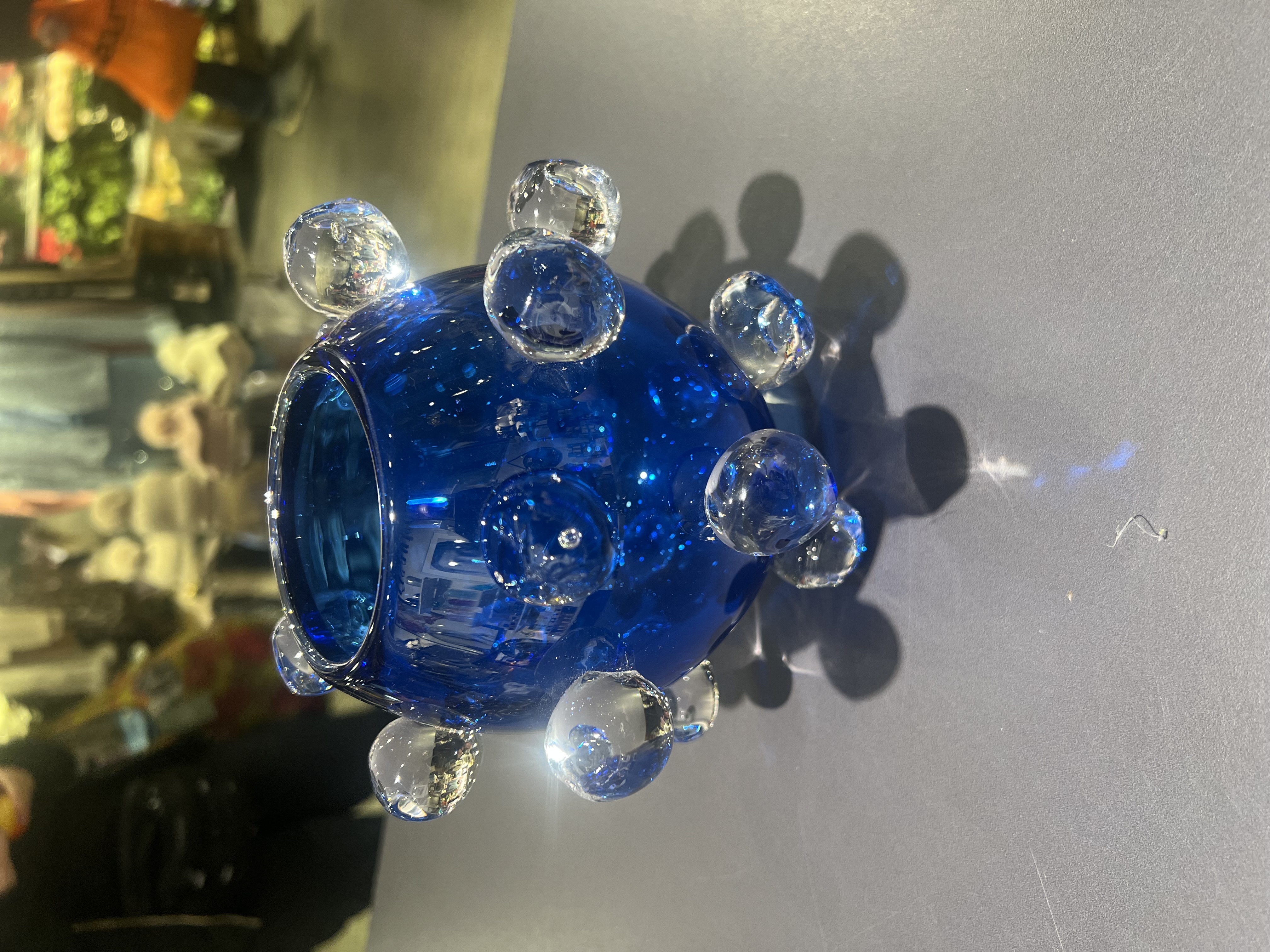 Handblåst Glasvas / RoyalBlå / Åsa Gårdebäck